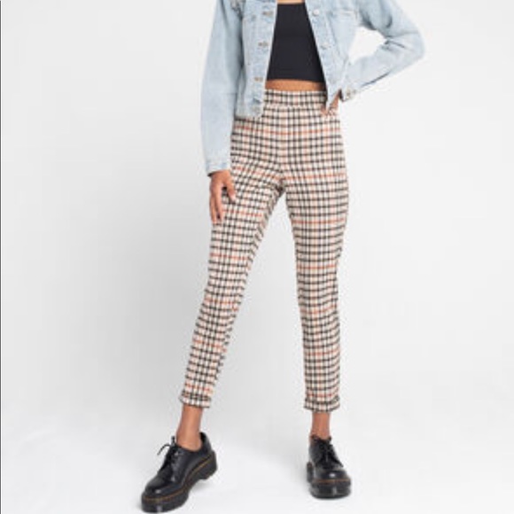 Euc Rsq Plaid Womens Skinny Pant 